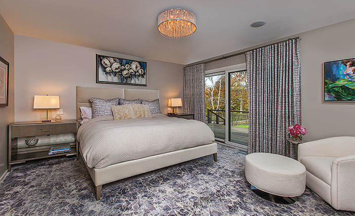 GOOD NIGHT(S) - Soothing colors in the master bedroom ensure restful nights.