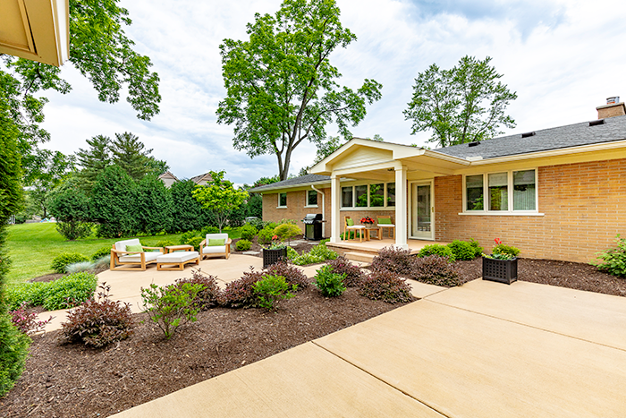 Studio Z Architecture and landscape architect Cindy Fink, of DC Design, LLC, turned the simple Ranch-style home into a charming residence.